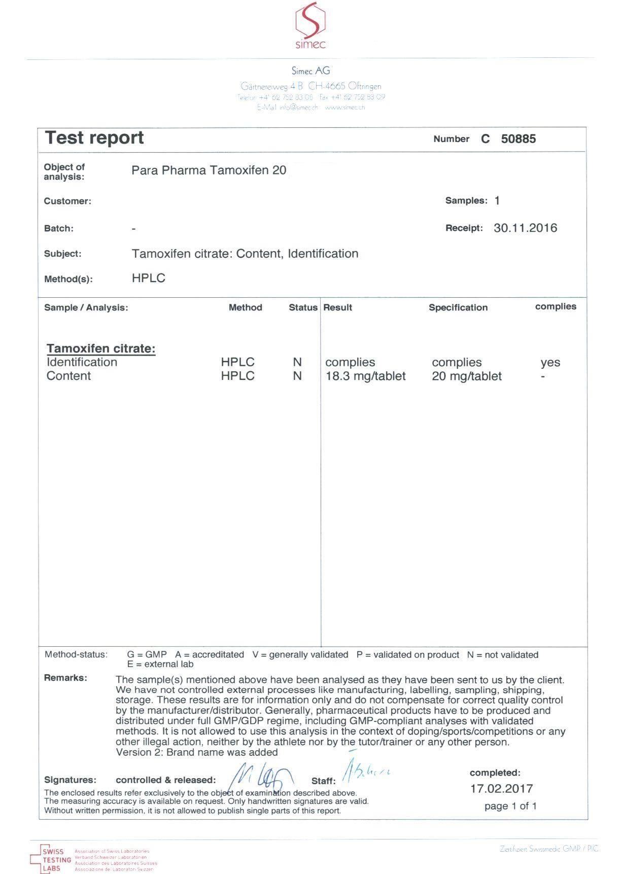 TAMOXIFEN 20