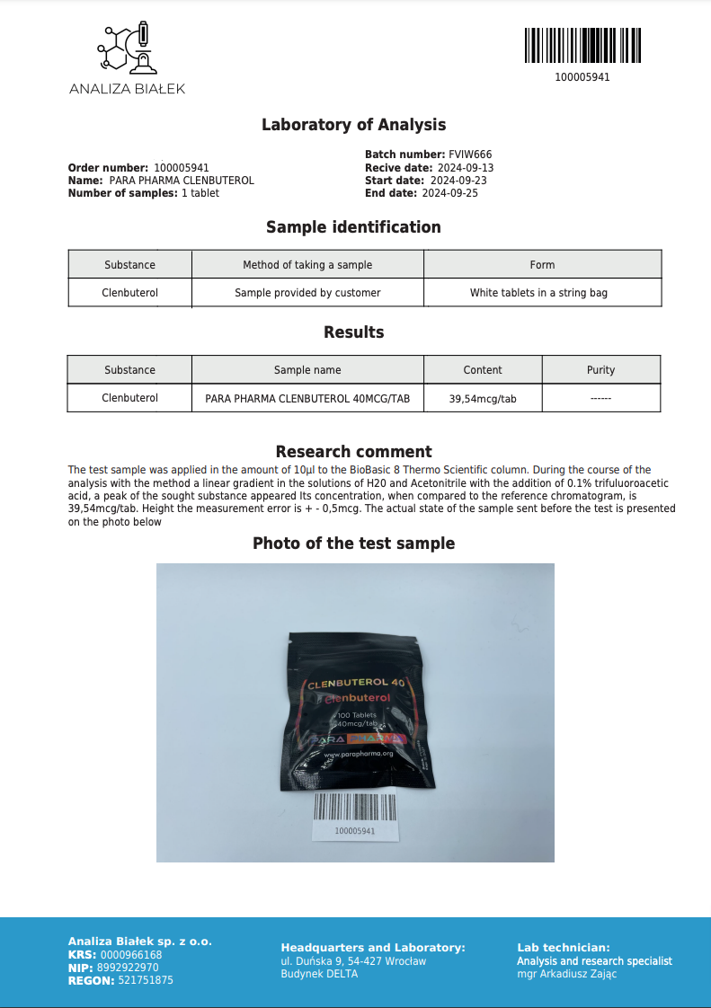 CLENBUTEROL 40